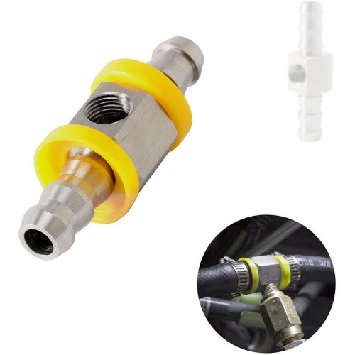 Fuel Pressure Barbed Push Lock T-Fitting adapter