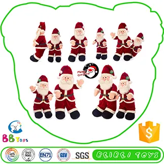 Factory Driect Sale Superior Quality Advantage Price Custom Made Stuffed Animals Christmas Santa Claus