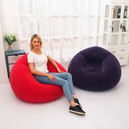 Folding Bean Bag Chair Inflatable Lazy Sofa Air Couch