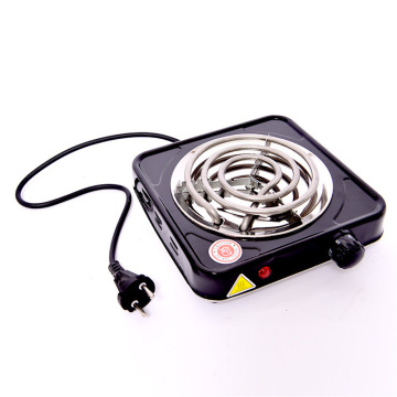 Portable 110V-220V Electric Camping Stove with Single Coiled Burner for Outdoor Cooking