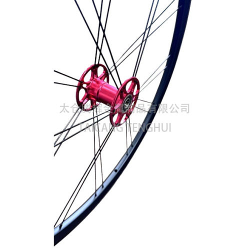 Roda traseira para cadeira de rodas com raios de aço inoxidável