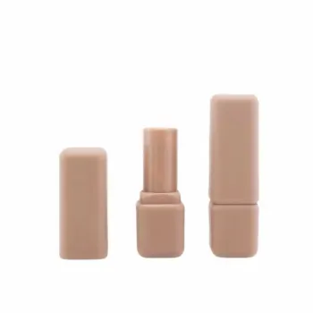 Custom Empty Pink Lipstick Tube Square Lip Balm Container