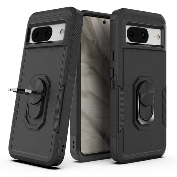 ΔΩΡΕΑΝ δείγμα kickstand shockproof 2 σε 1 δακτύλιο πίσω κάλυμμα για το Google Pixel 8 8 Pro 5G