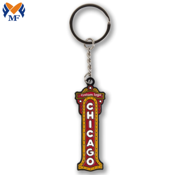 ของขวัญของที่ระลึก Metal Custom Chicago Theater Keychain