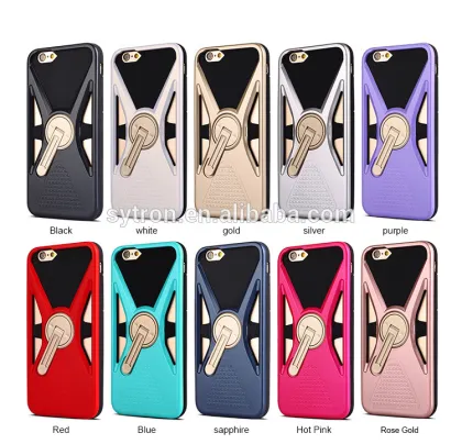 Dual hybrid kickstand armor case for asus zenfone 2 laser