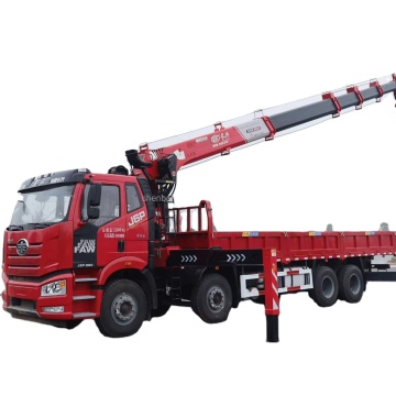 Shenbai 5 Arms Hydraulic Telescopic Boom Crane on FAW 8x4 Heavy Cargo Truck - Good Price