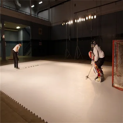 christmas ice skating rink decoration/inflatable ice skating rink