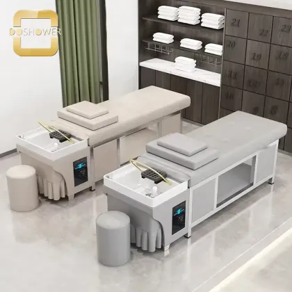 Thai Shampoo Bed with Multifunctional Shower Head for Hair Salons