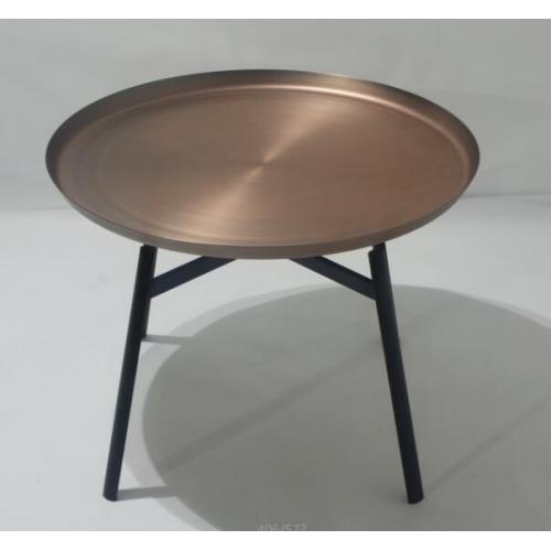 Minimalist Metal Replica Husk Around Coffee Side Table