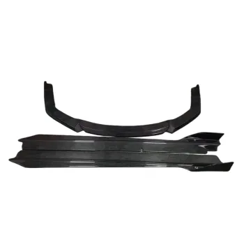 Vorsteiner Style Carbon Fiber Front Side Skirt and Bumper Lip Kit for Lamborghini Huracan LP 610-4 LP580