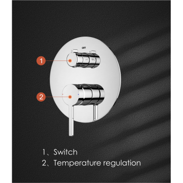 Levier simple rond douche cachée mxer