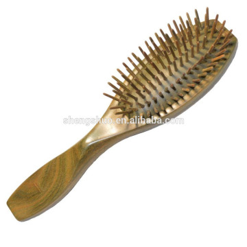 Natural Sandal Wood Hair Brush Health Care Massage Comb Wooden Hairbrush With Antistatic