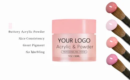 Professional Nail Tech Acrylic Powder - Cover Pink White Clear Bulk Dipping Powder