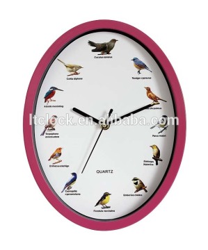Wholesale Gift Items Bird Songs Wall Mounted Clock