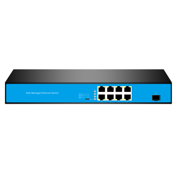 Enterprise Level Web Management Switch with 8 Ports, 6kV Lightning Protection, and Wide Temperature Range