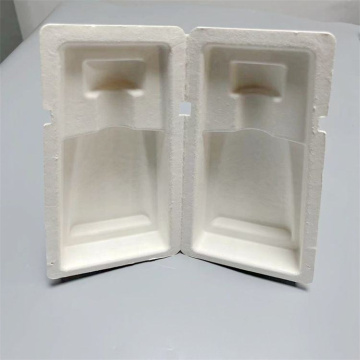 Benutzerdefinierte kompostierbare Bagasse -Glasverpackungsschachtel mit Glasfasern