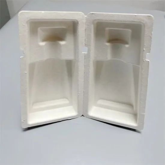 Custom compostable bagasse fiber molded wine packaging box
