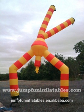 2 legs Sky dancer colour custom Inflatable advertising man 5m Dancing balloon