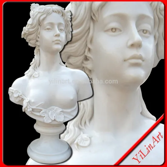 Elegant High Quality Carved Marble Stone Lady Bust Statues