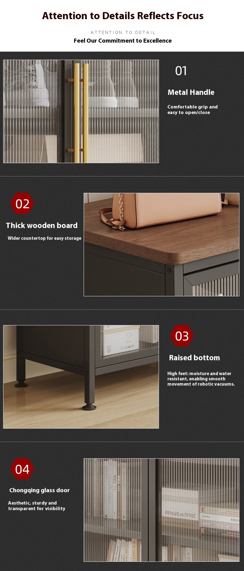 Large Capacity Dust-Proof Entrance Shoe Cabinet