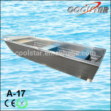 17ft V heat flat bottom aluminum rescue boat