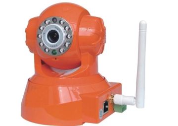 Two Way Audio Home Indoor Wireless Wifi P/t Ip Surveillance Cameras Cartoon Robot Shape