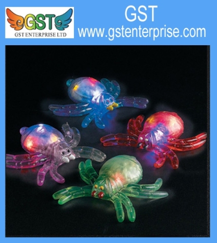 Squishy Bead Filled Flashing Spiders