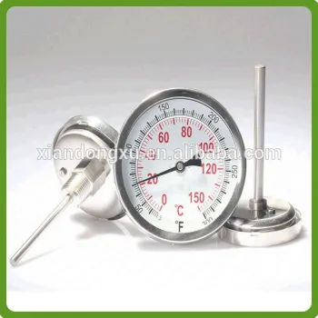 High quality hot-sale bayonet ring all ss temperature gauge