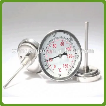 High quality hot-sale bayonet ring all ss temperature gauge