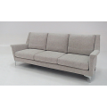Fabric long sofa for three people