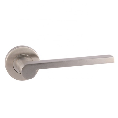 Interior Solid Lever Handle with Lock Lever type handle solid bar door door handles Supplier