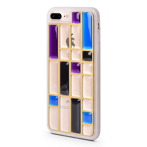 Purple Crystal Thick case for iPhone8