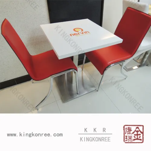Luxury Solid Surface Dining Table / Restaurant Dining Table And Chair