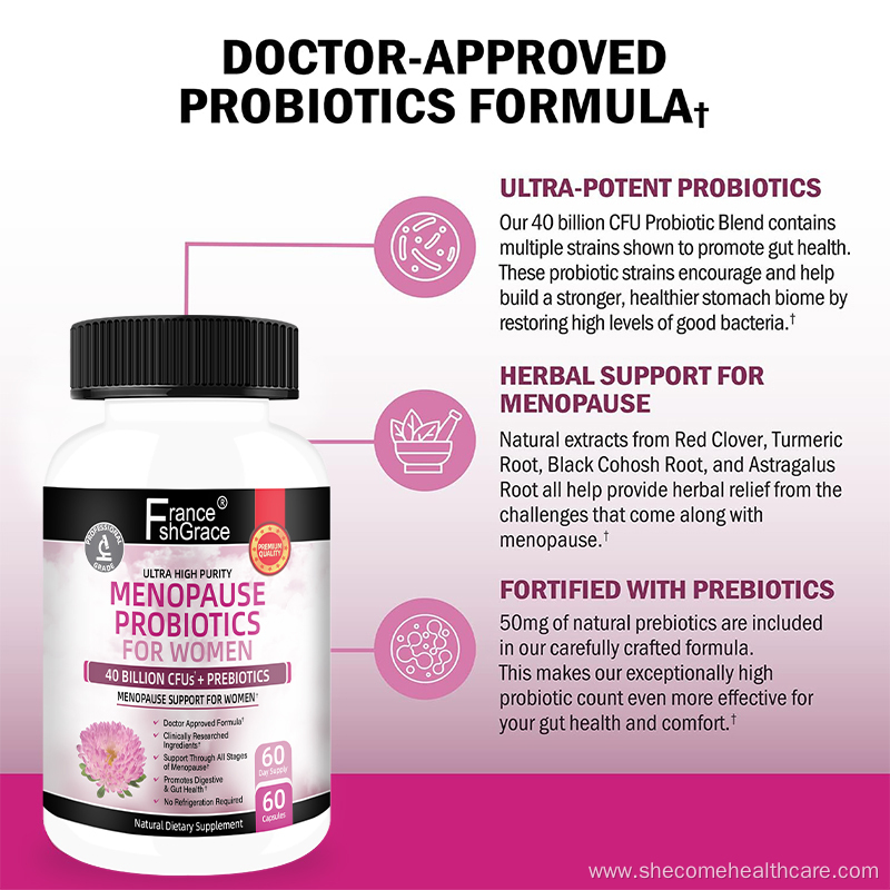Menopause 40 Billion CFU Menopause Probiotics for Women