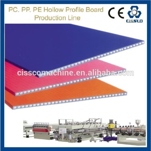 PP HOLLOW SHEET EXTRUSION MACHINE, PP HOLLOW SHEET EXTRUDING MACHINE