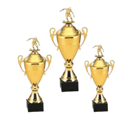 custom zinc alloy gold plated championship trophy