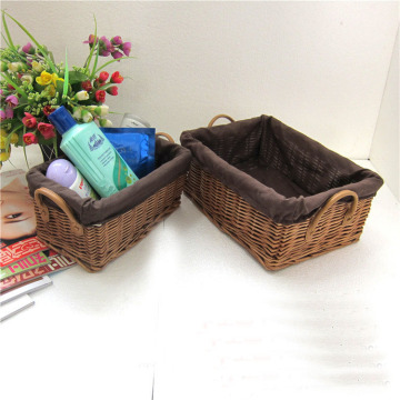 Home storage durable white wicker laundry basket for dirty clothes from manufacturer