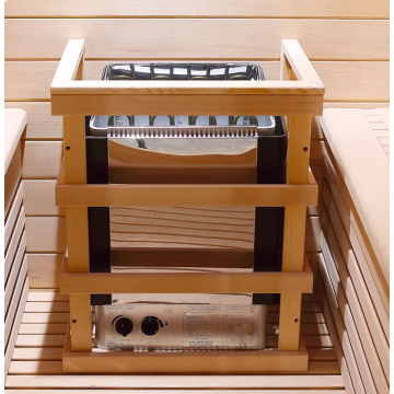 Traditional indoor sauna room