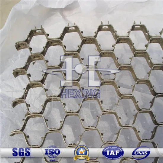 Hexsteel for fixing refactory materials
