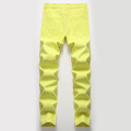 High Quality Custom Mens Yellow Denim Jeans