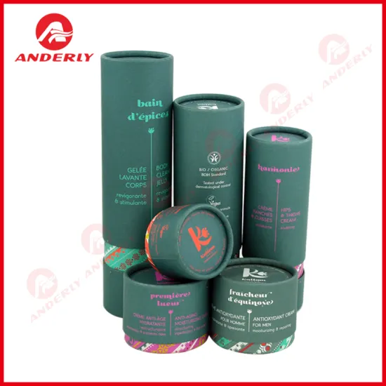 Customized Recylcable Cosmetic Packaging Paper Tube