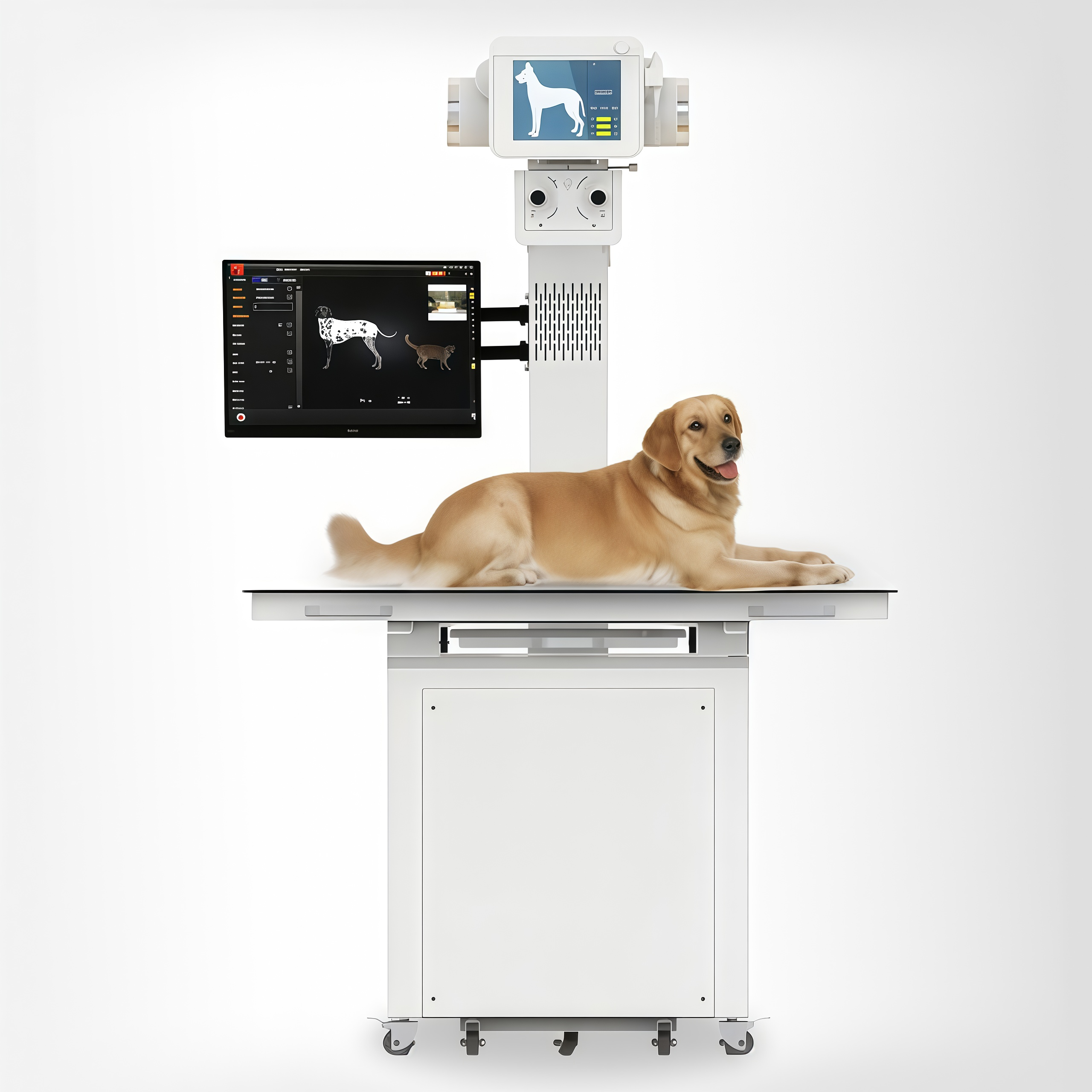 FPD compatible veterinary gantry