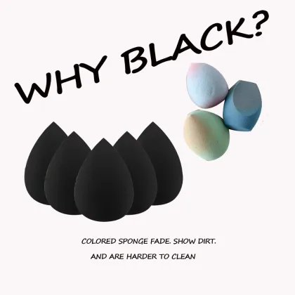 Esponja Para Maquillaje Black Foundation Beauty