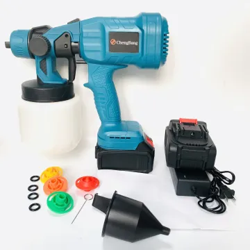 20V 800ml Portable Cordless Lithium Ion Electric Spray Gun: A Rechargeable Battery-Powered DIY Airless Paint Sprayer with Split Spraying Technology