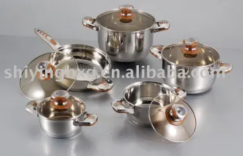 10pcs stainless steel jumbo cookware set