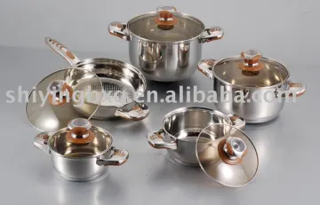 10pcs stainless steel jumbo cookware set