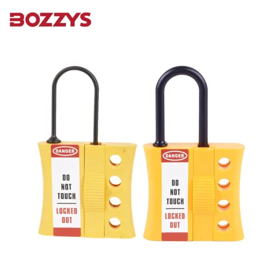 Non-Conductive Nylon Insulation Safety Lockout Hasp with Slider for Industrial Equipment Overhaul