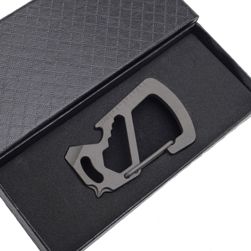 Titanium Pocket Tool Multitool T4 - Heavy Duty Keychain Survival Tool