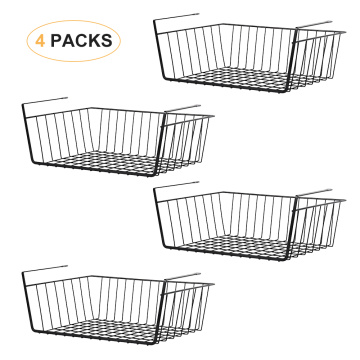 4 Packung unter Regal Storage Organizer hängen