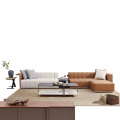 Elegantes sofás acolchados acogedores de alta calidad de alta calidad